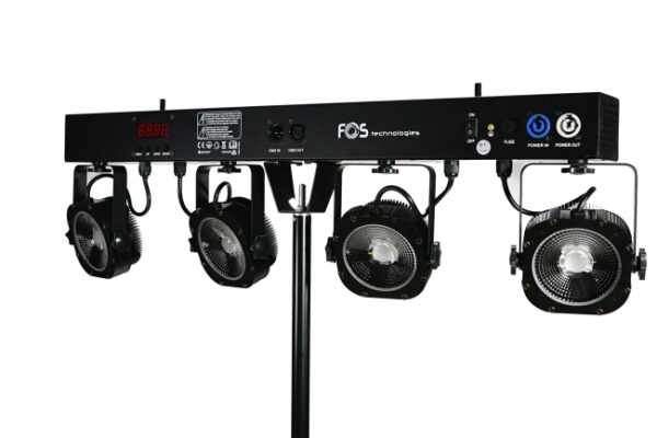 Fonte de luz 4x LEDs COB RGBW, 30 Watt cada